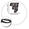 1 Stück „Never Give Up“-Metallschild, inspirierende Wanddekoration aus Metall, stilvolle Wandkunst und Aufhänger, ideal als Dekoration für Kinderzimmer und Schlafzimmer