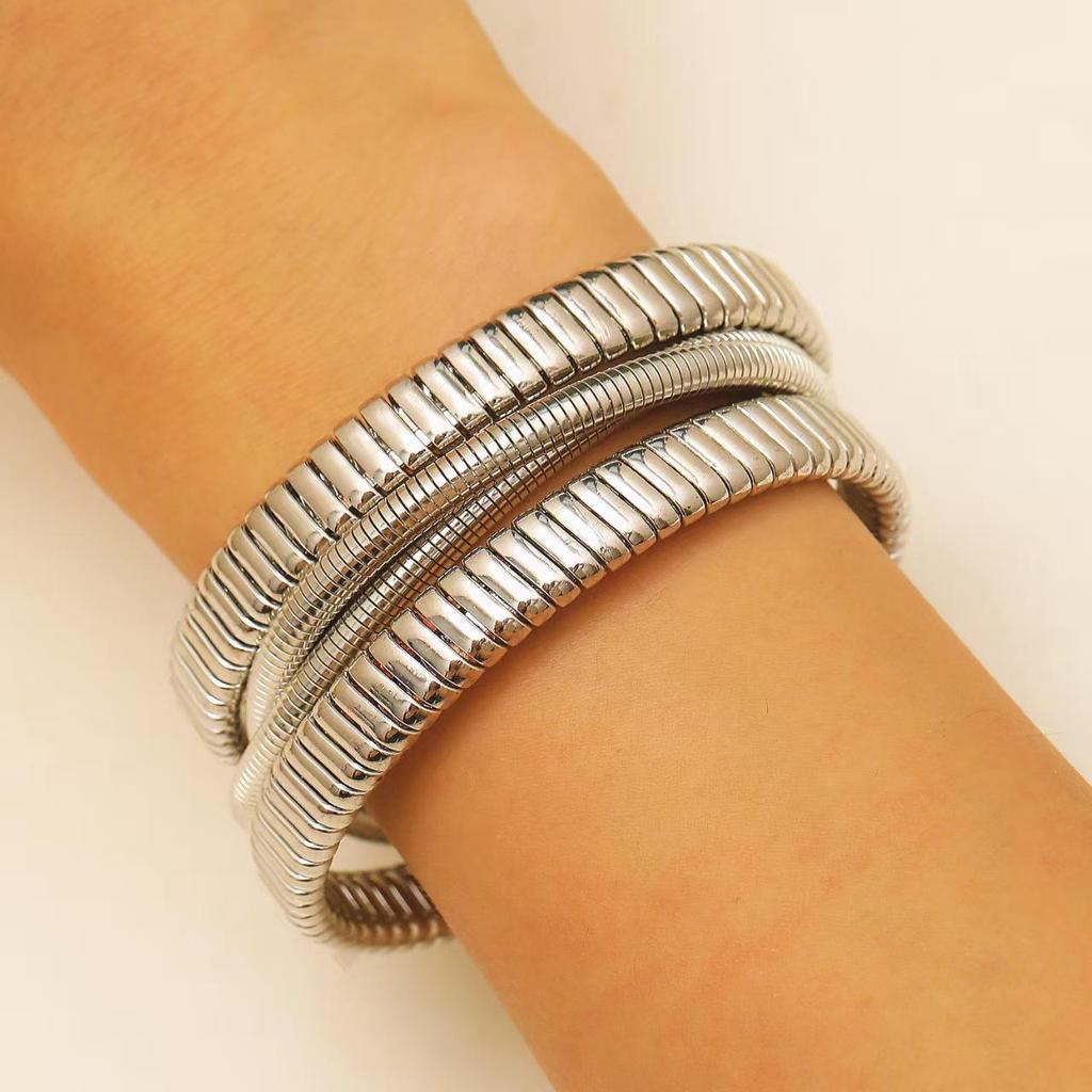 European-American Metal Punk Spring Necklace Bracelet
