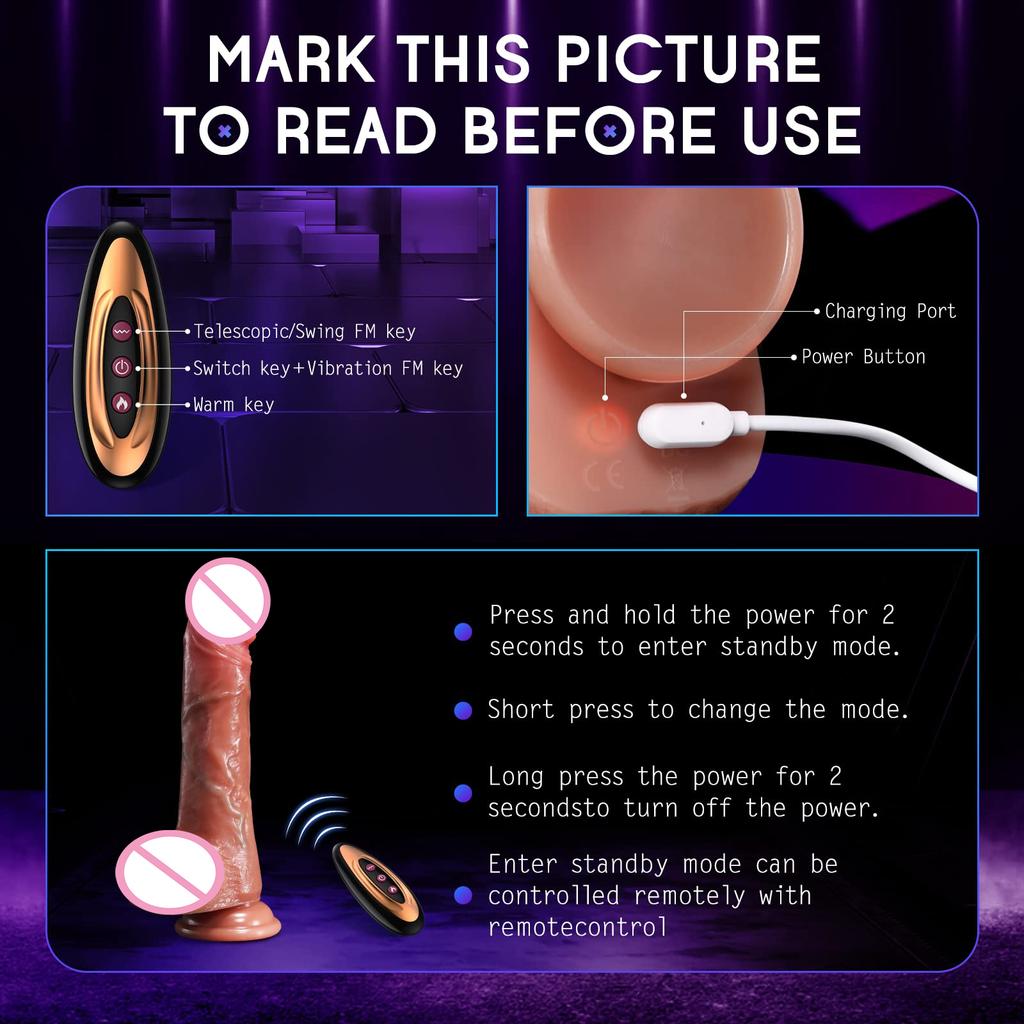 Realistic Dildos Vibration For Women Masturbation Sexy Adult Sex Toys Big Dick Penetration Anal Thrusting Penis Dildo Vibrator