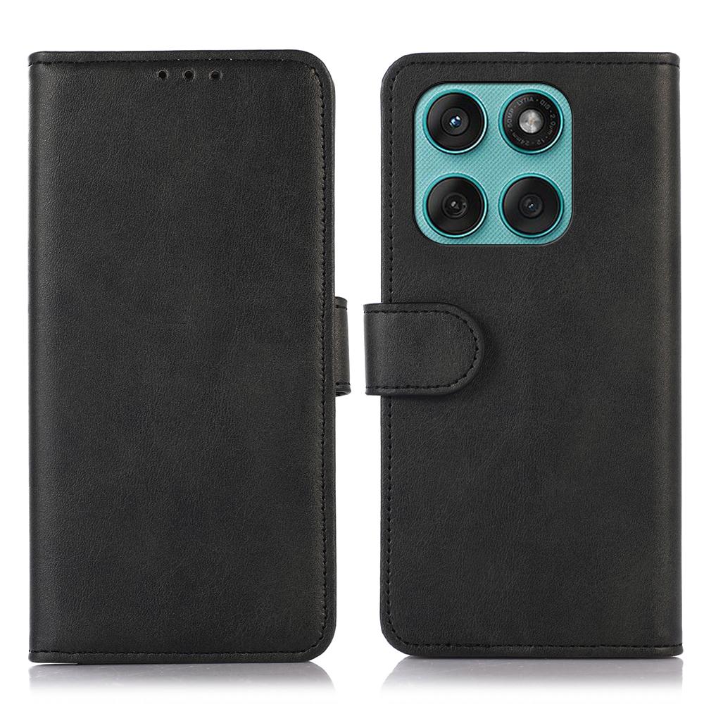 For Motorola Edge 60 5G/60 Fusion 5G Case Cowhide Texture Leather Wallet Phone Cover with Stand