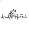Horse Heartbeat Love Auto Lepidlo na okno Dveře samolepka Dekorace