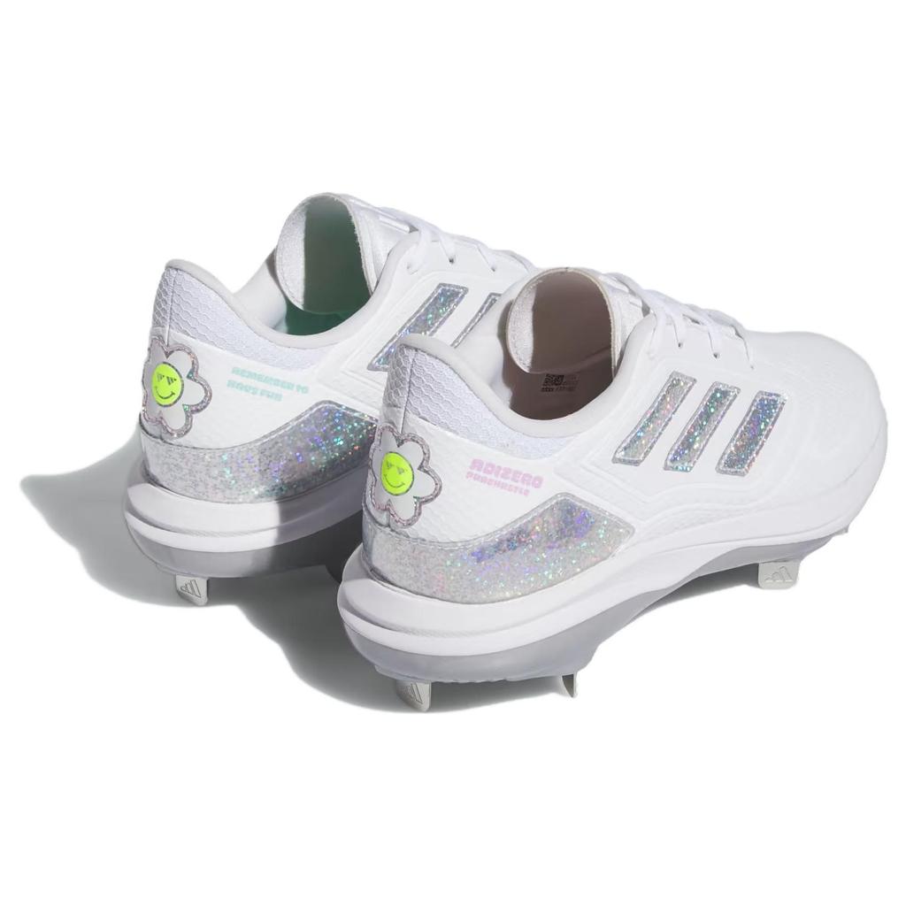 Adidas Sis Bates X  Adizero PureHustle 3 Remember To Have Fun Women Sneakers White Cloud-White Silver-Metallic ID1664