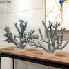 Light Blue Coral Ornaments Resin Handicrafts Table Decoration Simulation Coral Sculpture Modern Artwork Room Aesthetic Decor