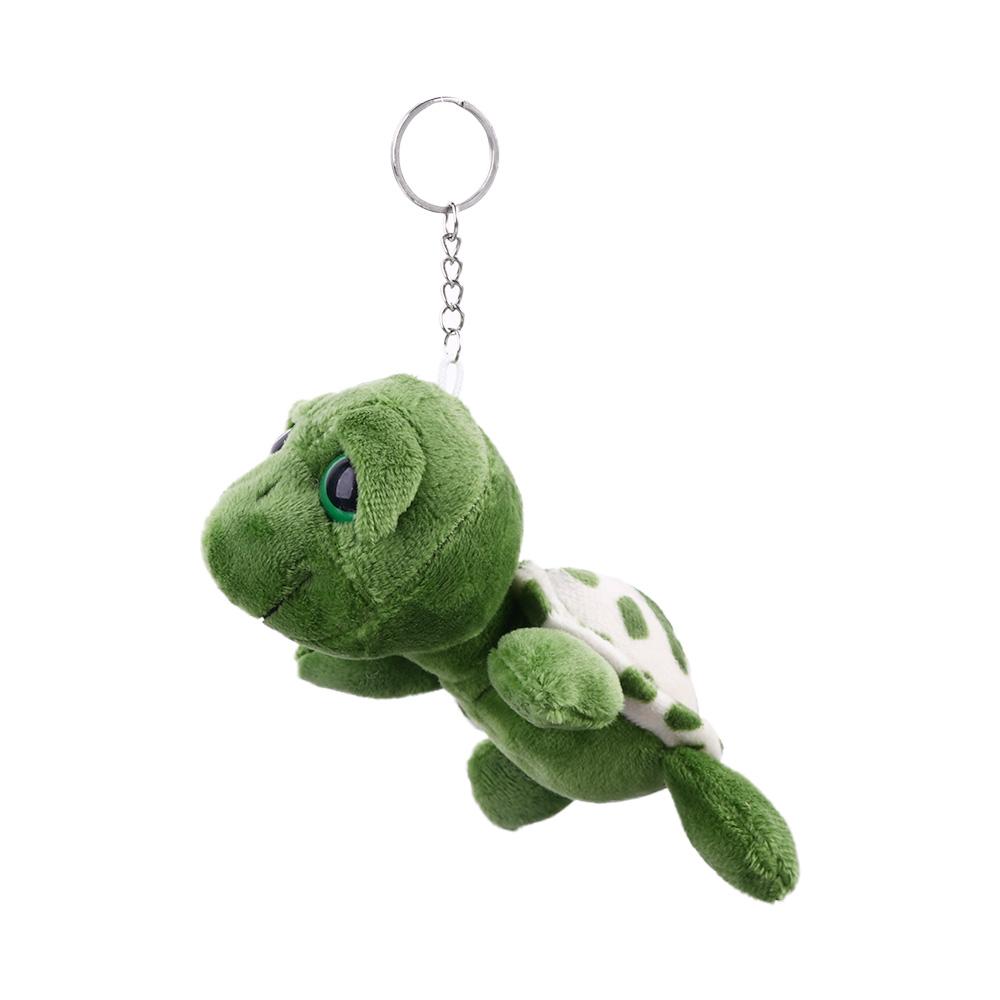 Car Keychain Mini 7cm/10cm Turtle Doll Keychain Plush Key Ring Auto Animal Keychain Turtle Pendant