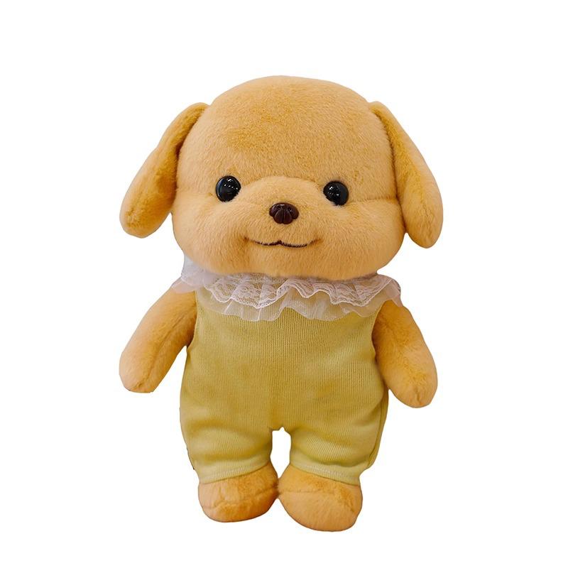 Senbei Poodle Plush Toy - Cute Dog Doll for Girl's Birthday Gift