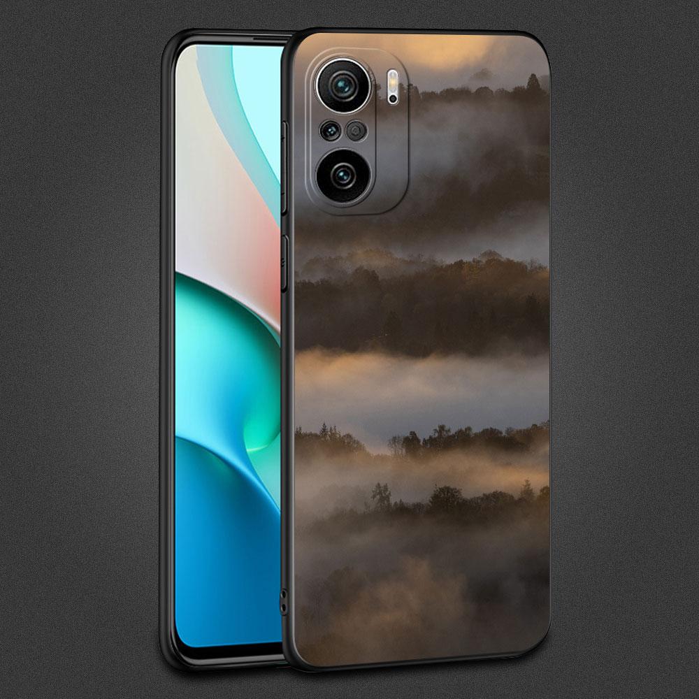Case For Xiaomi Redmi Note 11 10 9 8 Pro 12 10C 9S 10S 11S 9A 9T 9C 10A 7 K40 8T Silicone Phone Cover Cool Mountain Peak Fundas
