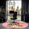 Grease Printed Round Rug Carpet Chair Rug Area Rug Entryway Doormats,for Office Chair Living Room Bedroom Kitchen Room.