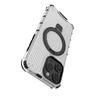 For Magsafe 17 Air 16 15 14 Plus 13 Pro Max Corrugated Magnetic Metal Bracket Transparent Phone Case Protective Cover