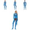 Avatar Inspired Halloween Costume Milk Silk Bodysuit For Fantasy Role Play