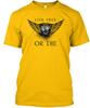 College Students Cotton T-shirt Live Free Or Die Return T-shirt Made In the USA Size S To 5XL
