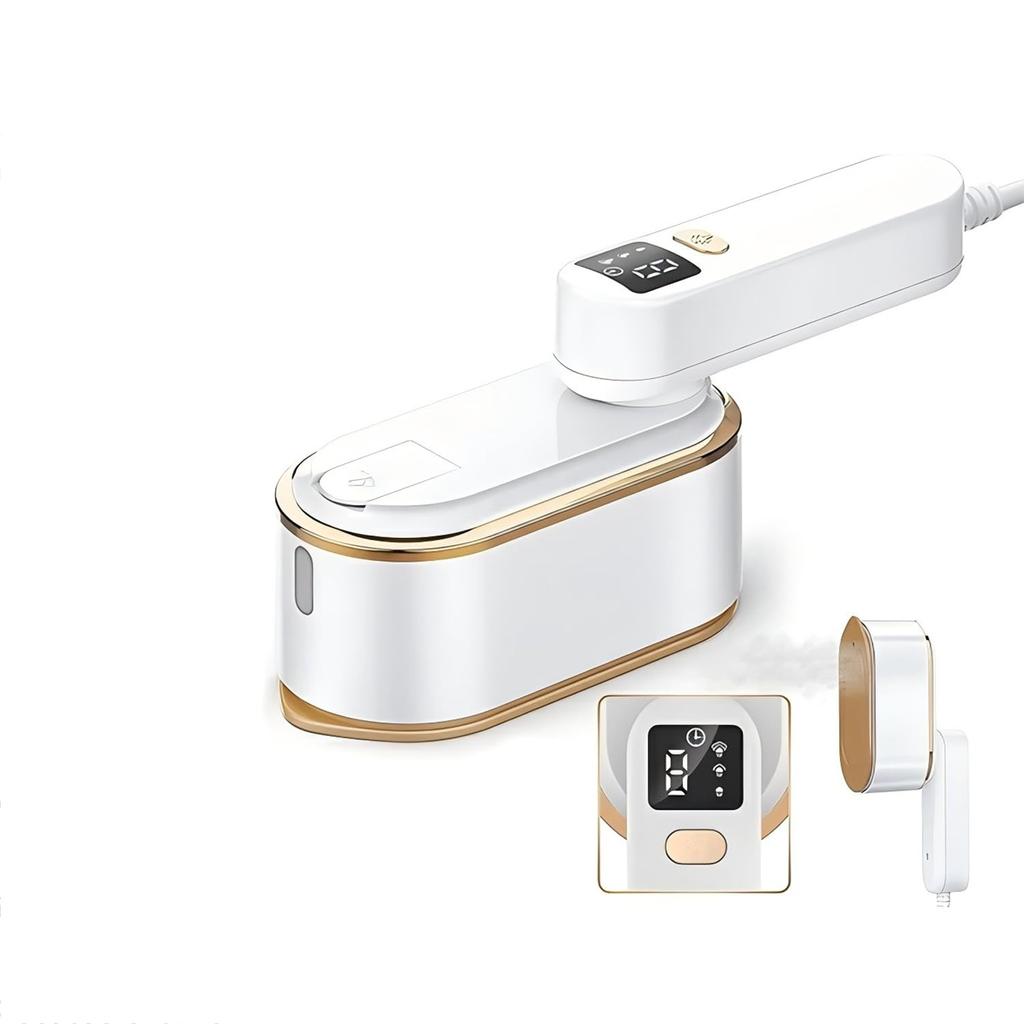 2025 Steam Iron Handy Clothes Steamer Handy Iron Dry and Wet 2WAY Power Wide Ironing Surface Iron Steam Powerful Steam 10 Seconds Rise Lightweight