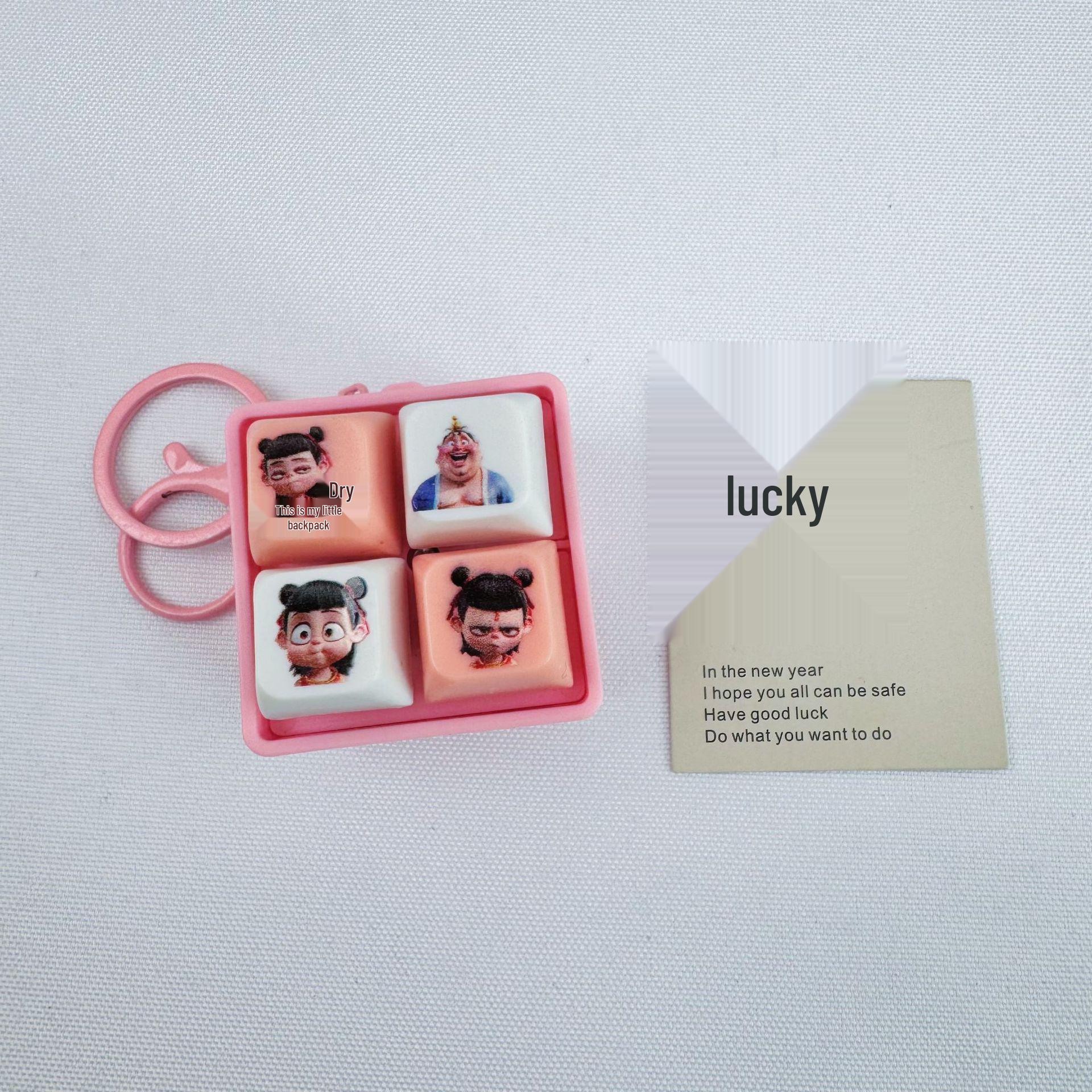 

Распакуйте кулон-кнопку Нечжа: Креативный ребенок-демон, будоражащий море, забавная игрушка-брелок, ценный подарок