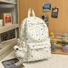 Schoolbag high value backpack junior high school college students new niche backpack college going out large capacity girl heart school bag
