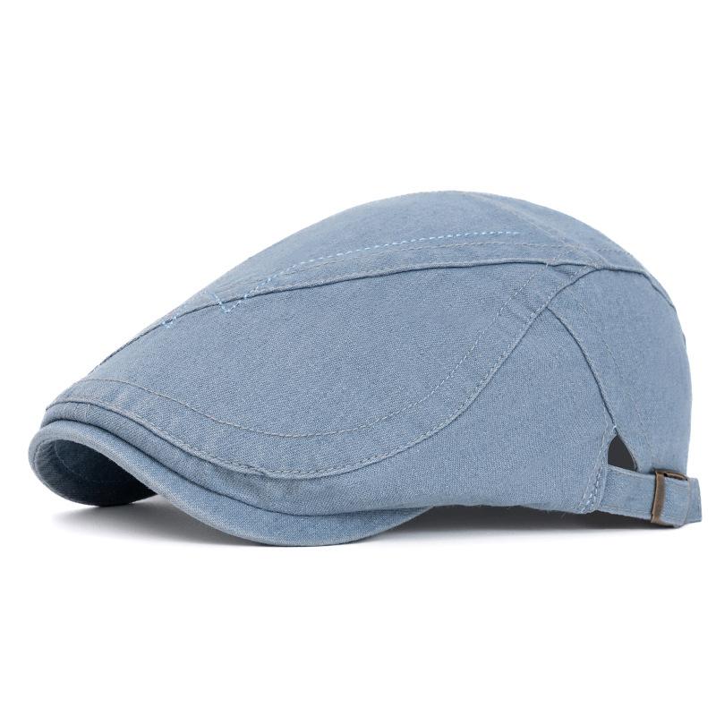 Denim Beret Men's Forward Cap Spring Autumn Peaked Cap