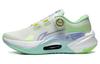 Chaussures de course basses LiNing Furious Rider 7.0 PRO Antidérapantes Résistantes à l'usure pour femme Vert Blanc Bleu ARZT002-4