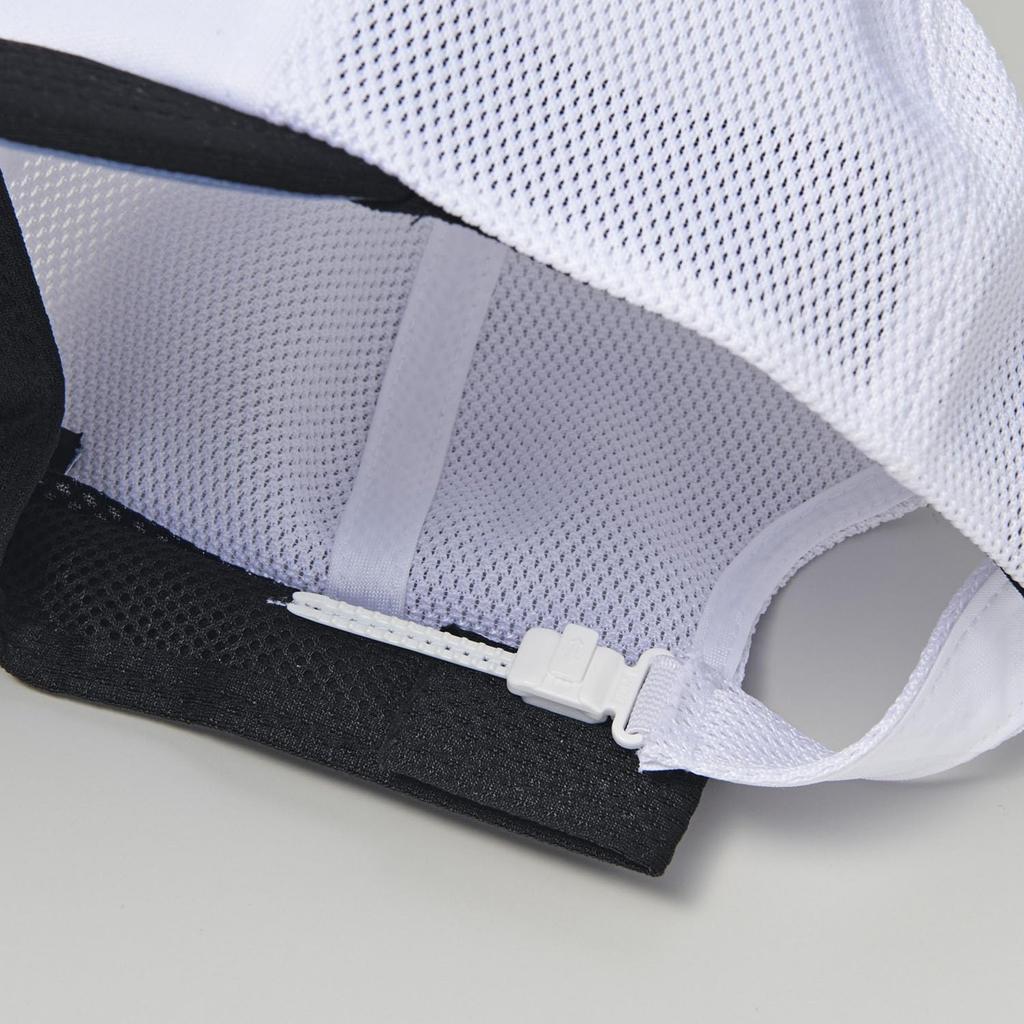 DESCENTE Front Panel Cap Size L Men's DB5SCP02M, White/Black,