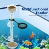 Aquarium Transparent Feeding Tube Set Aquarium Telescopic Fish Tank Feeder Shrimp Feeding Container Feeder Bowl Accessories