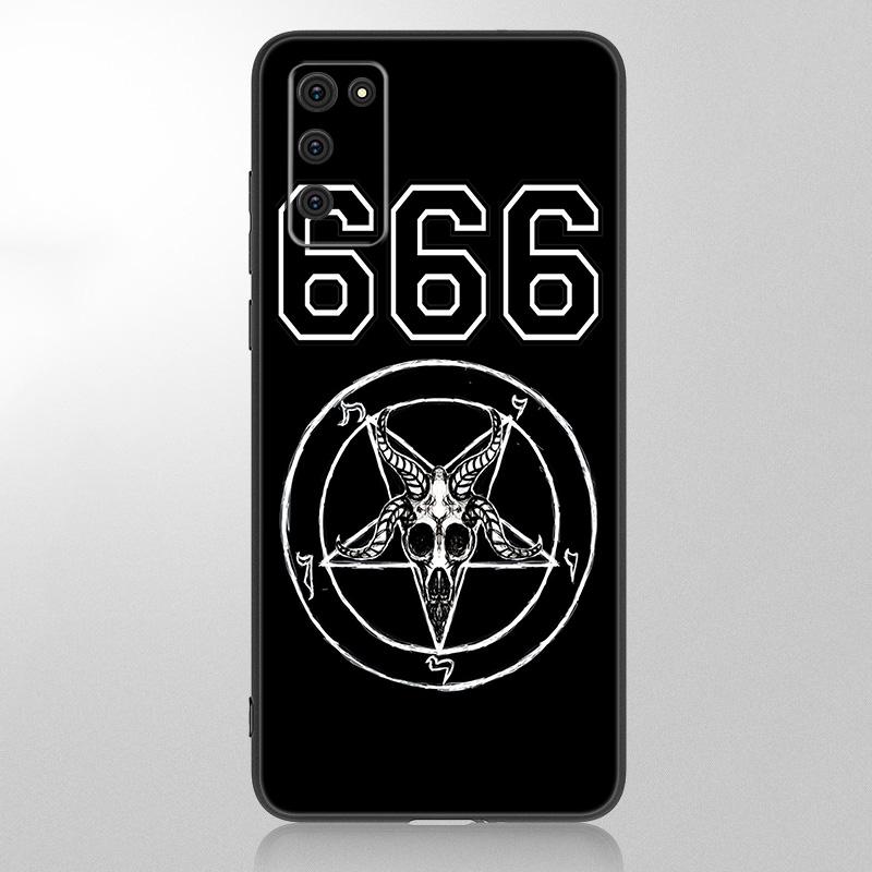 Husă Pentagram 666 Demonic Satanic pentru Samsung Galaxy A12 A02S A22 A32 A52 A72 A71 A51 A41 A31 A21 A11 A50 A70 A10S A20S