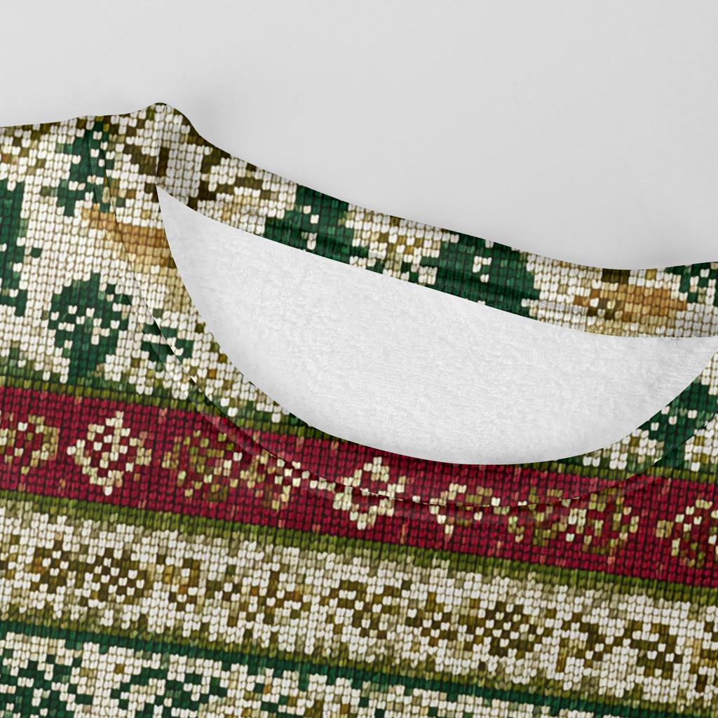 Men's Round Neck Fleece-Lined Thick Warm Sweatshirt