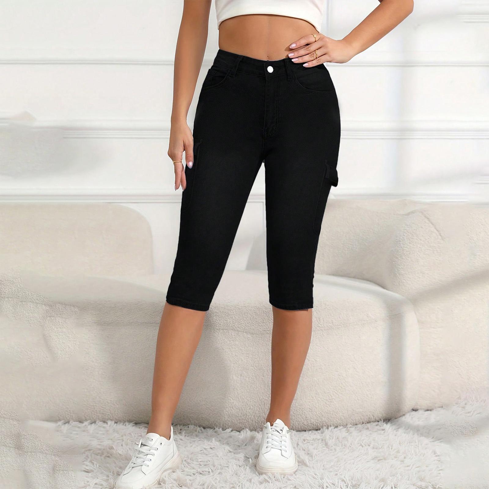 

Женские узкие трендовые рваные повседневные модные джинсы на небольшую ногу XL чёрный