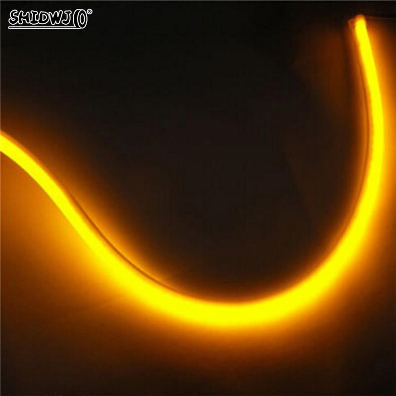30CM Soft LED Strip Light DRL Flexible LED Tube Strip Daytime Running Lights Turn Signal Angel Eyes Car Styling Singnal Lamp