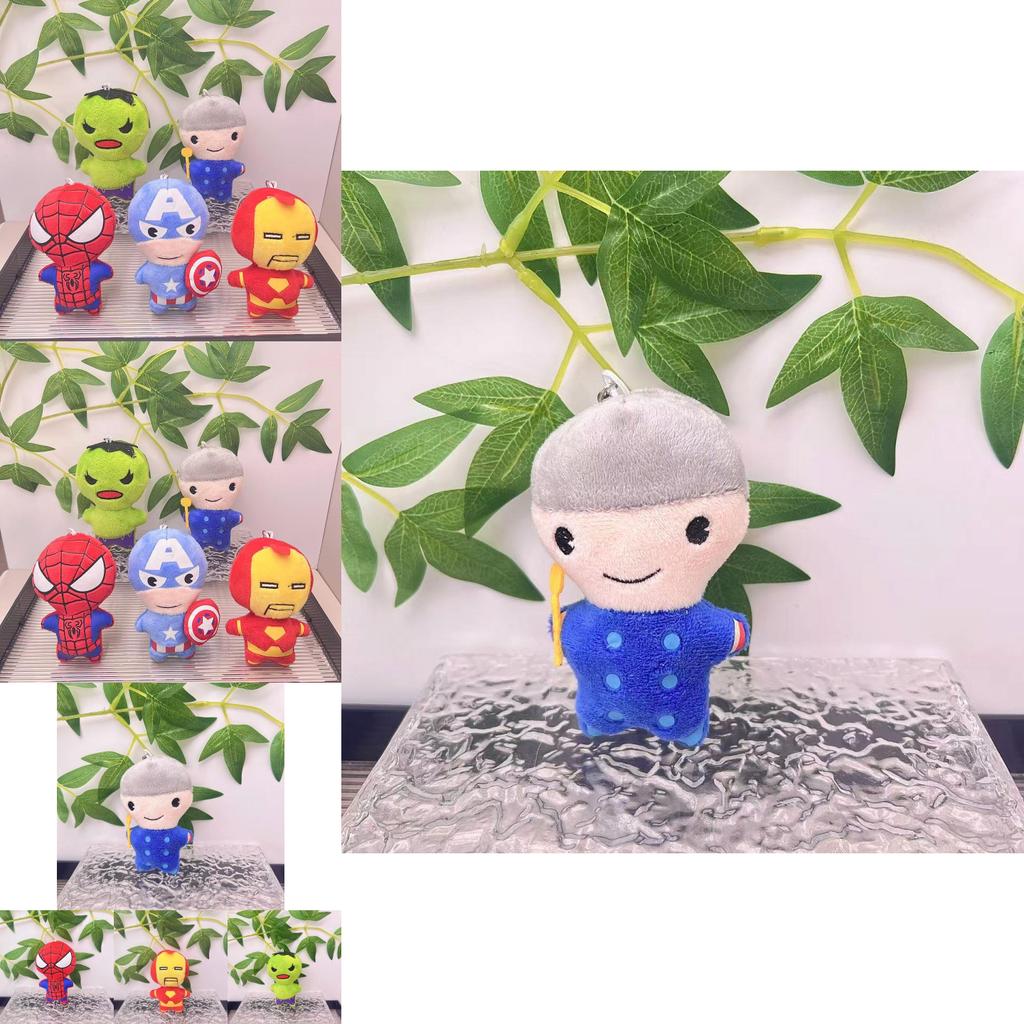 Marvel Avengers Spider-man Plush Toy Soft Keychain With Iron Man And Hulk Designs For Kids
