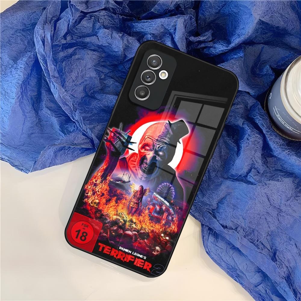 Horrorfilm-Terroristen-Handyhülle für Samsung S25 S24 S30 S21 S23 S20 S22 Fe S10 E S9 Note 20 Pro Ultra Plus Glasabdeckung