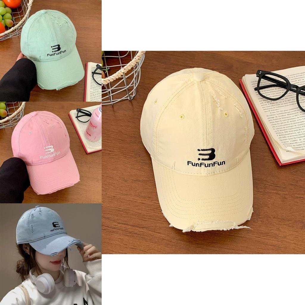 Stylish American Alphabet Embroidered Baseball Cap For Women In Trendy Colors