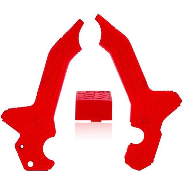 Motorcycle Frame Guard Cover Protector Protection Side Fairing Protection for Honda CRF300L CRF300 Accessories(red)