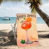 Beach Towel with Aperol Spritz Pattern - Soft,absorbent,machine Washable Lightweight&Modern,swimming,Travel Essentials