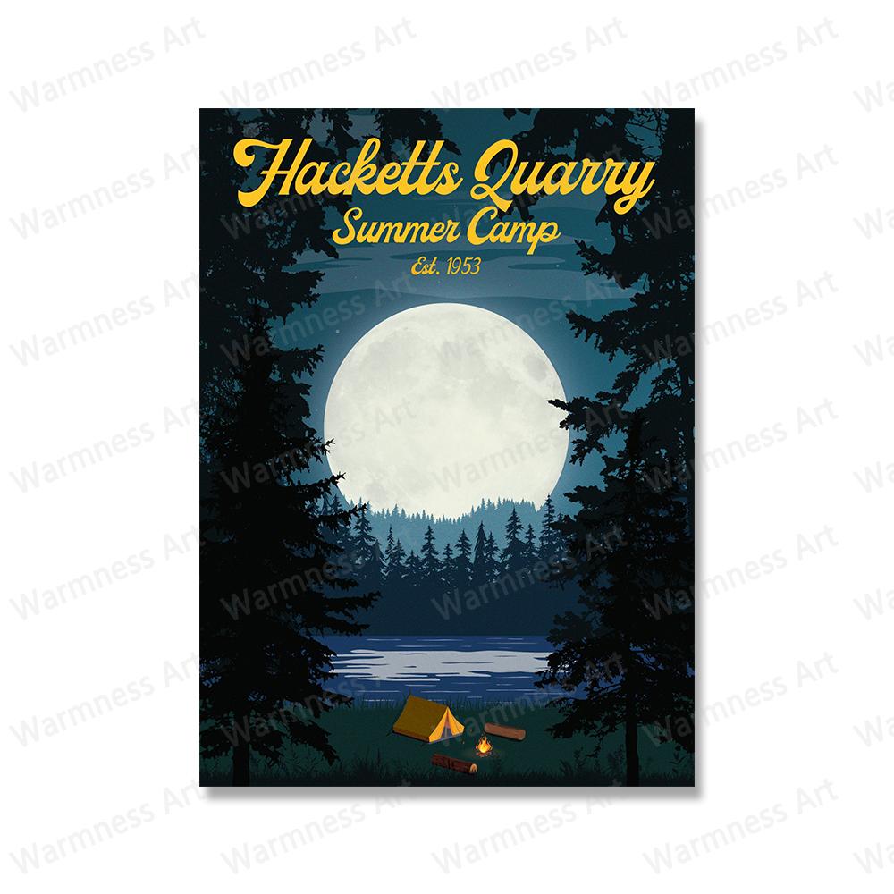 

Hacketts Quarry, плакаты для летнего лагеря, украшение, винтажный декор комнаты, принты, фотографии, видеоигры, искусство, домашняя стена, современная настенная живопись 21x30cm No Framed белый