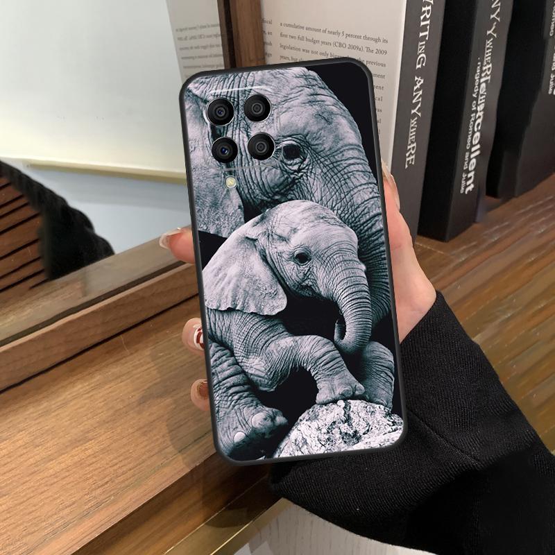 Elephant Baby Nature Case For Samsung Galaxy M35 M15 M55 M56 M36 M16 M06 M31 M13 M33 M53 M12 M32 M52 M14 M34 M54