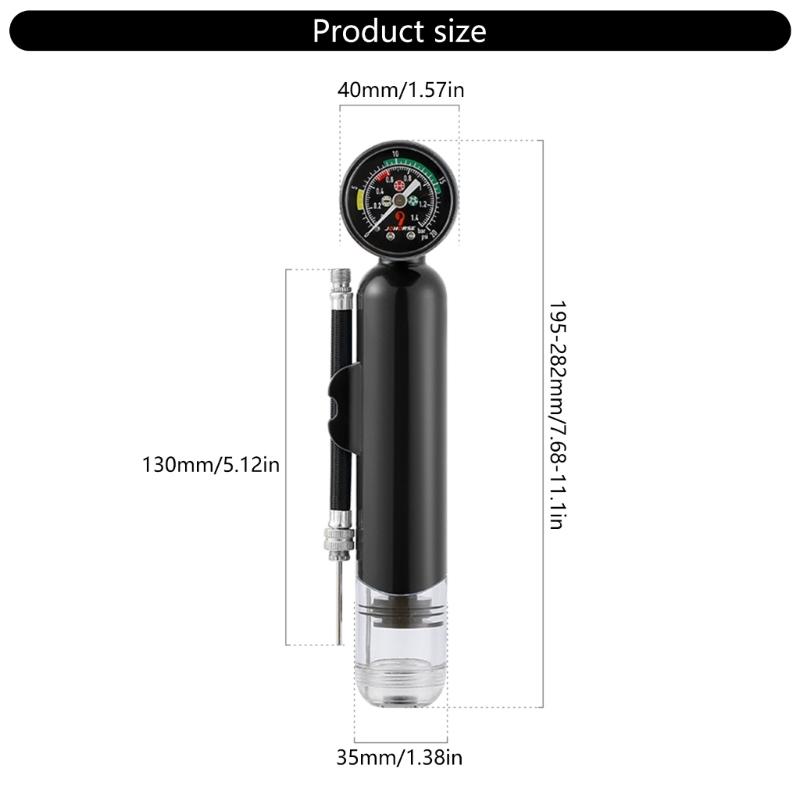 Light weight Air Pumps 20PSI Handheld Balls Pump with Pressure Gauge Sports Balls Pump for Football Basketball Volleyball