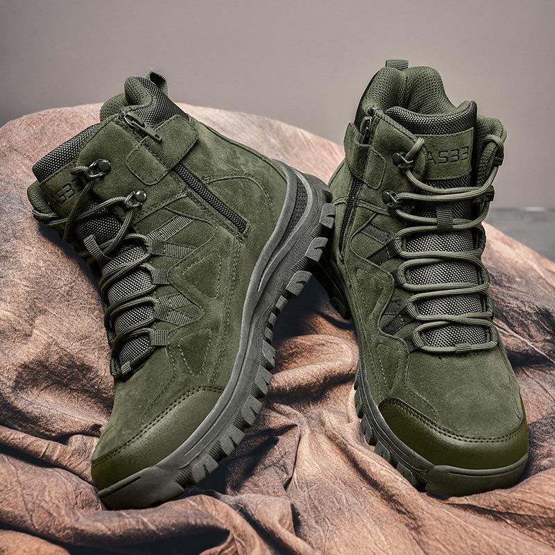 

Combat Boots - Outdoor Low-Cut Wear-Resistant Hiking & Mountaineering Shoes, Desert Boots, Special Forces Military Boots 44 зелений