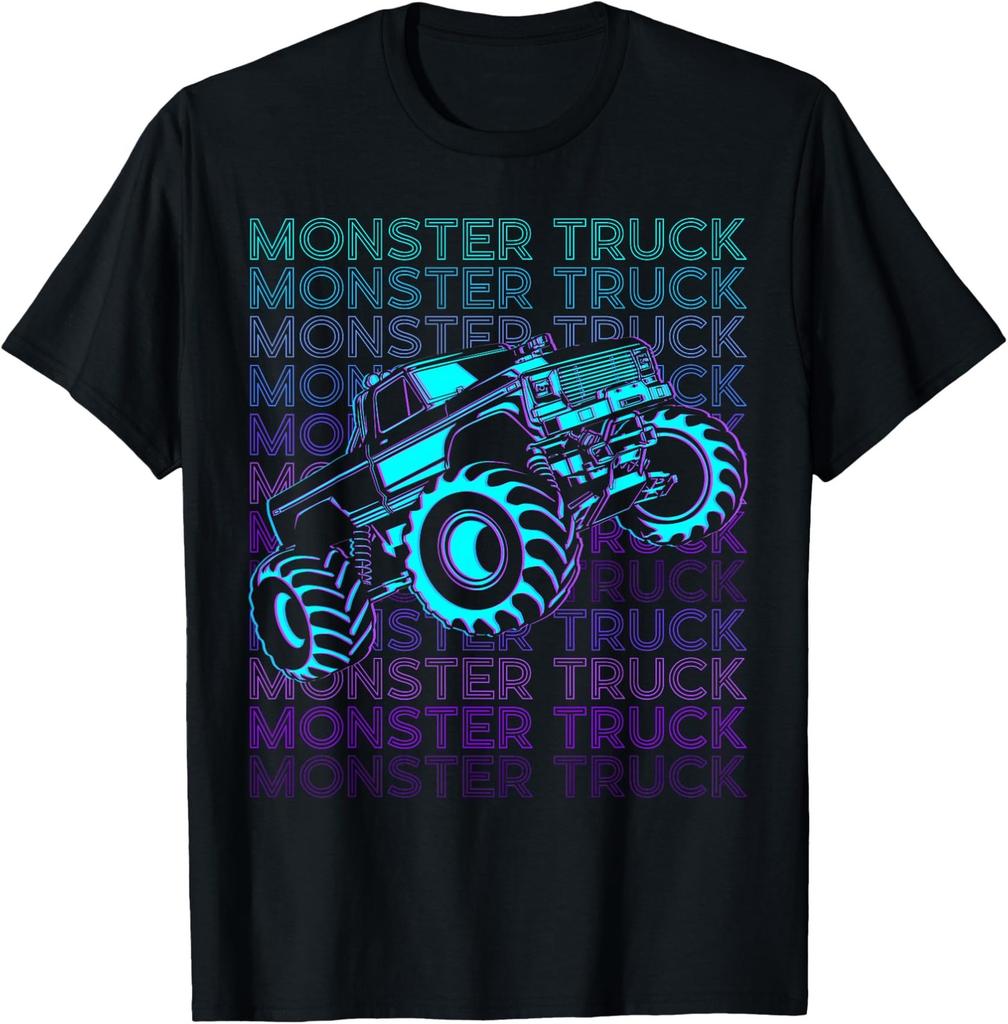 Monster Truck Retro T-Shirt - Vintage Style Graphic Tee