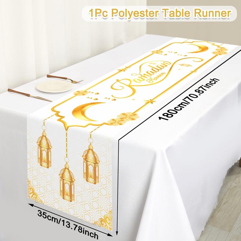 Ramadan Decor Tablecloth EID Mubarak Decor For Home 2025 Ramadan Kareem Islamic Muslim Party Eid Al Adha Gifts Happy Eid Al Fitr