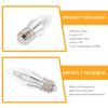 2Pcs Small Chandelier Light Bulb E27 LED Bulb Low Consumption Decorative Lighting Chandelier Light Bulbs