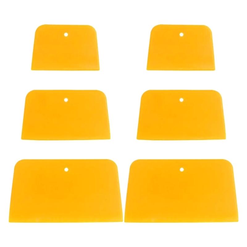 Plastic Film Scraper Set Flat Squeegee Body Filler Spreader for Auto Film Fitting, Clear Film Application and Panel Wiping