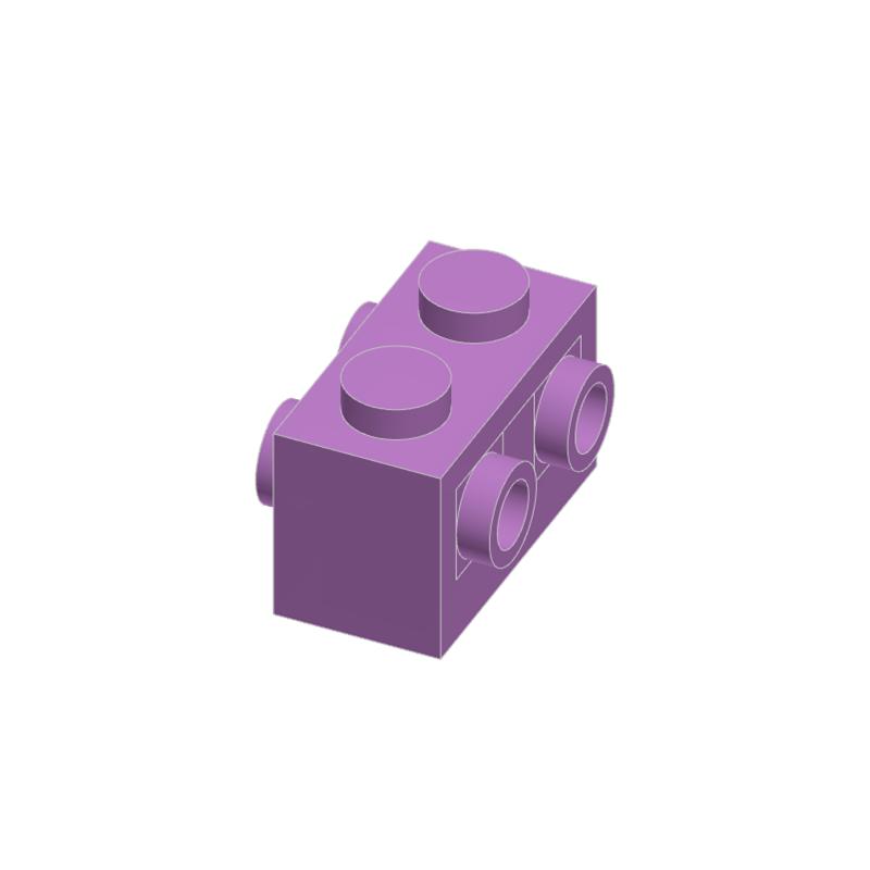 10pcs 52107 1 x 2 featuring Studs on 2 Sides Block Moc Works With featuring Brick DO IT YOURSELF Children's Toy Assembly Parts