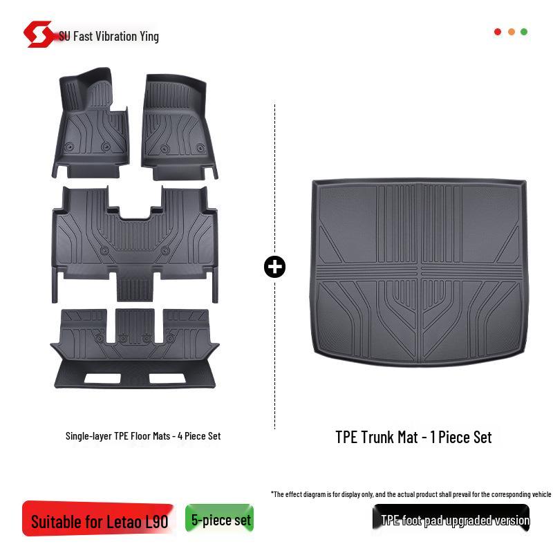 2025 Lixiang L90 TPE Full Coverage Floor Mats Interior Carpet with Fan