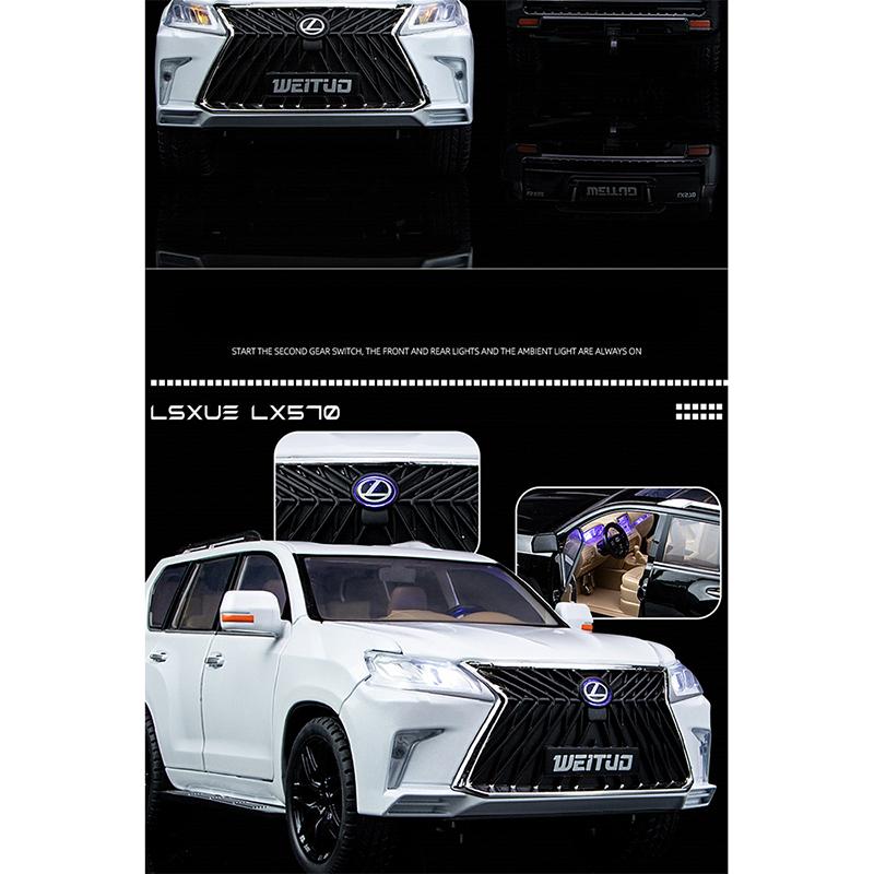 Voiture SUV en alliage moulé sous pression - Land Cruiser - Bleu