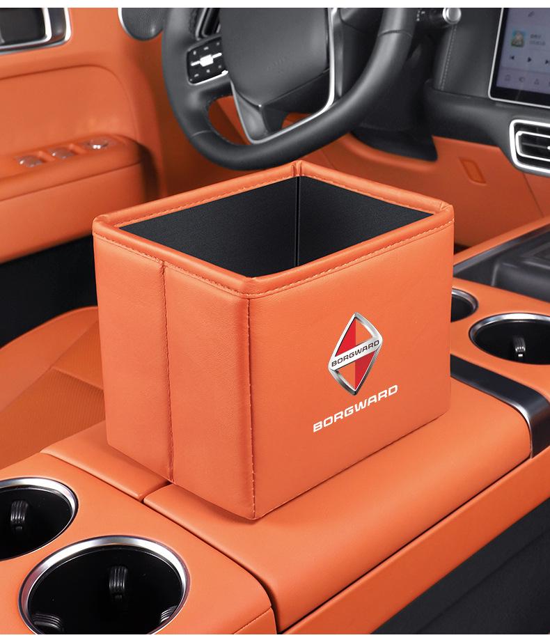 Borgward BX Series Car Storage and Folding Trash Can Box