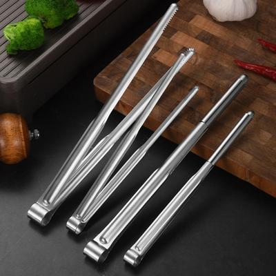 Kitchen Cooking Tongs Stainless Steel Kitchen Tweezer Tong with Precision Serrated Non-Slip Tips for Frying Plating BBQ