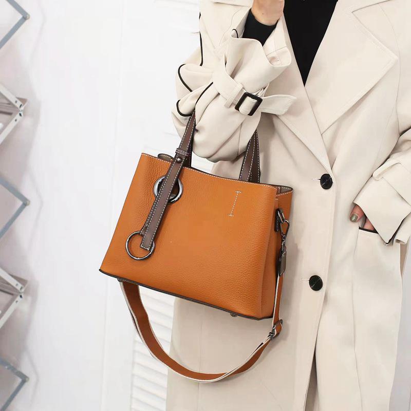 Genuine Leather Women's Versatile Crossbody Shoulder Bag, Top Grain Cowhide Handbag 2023