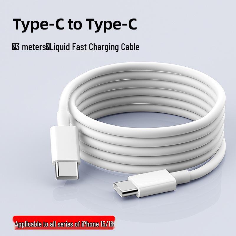 60W Fast Charging Braided USB-C Cable for iPhone 15/16