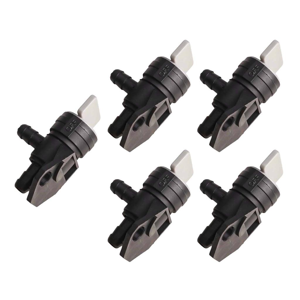 Engine Upgrades In 6mm Out 5mm Fuel Shut-off Valve Engine Performance Plastic Material 5 Pieces Pack For GXV50 GXV57