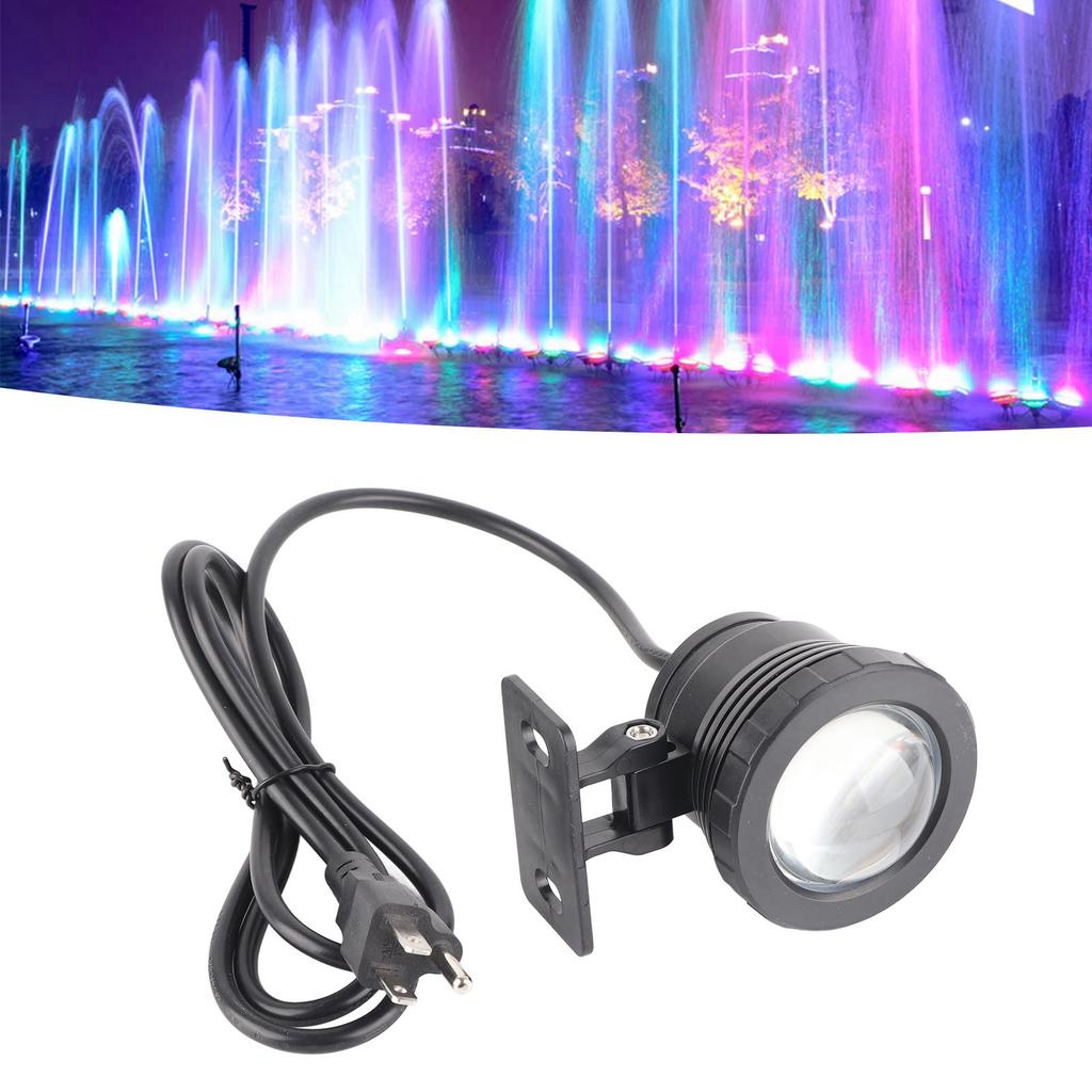 Projekcja światła RGB Kolorowa lampa basenowa z pilotem do fontanny z gorącym źródłem 10W