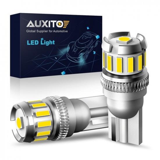 2X AUXITO T10 168 2825 194 LED License Plate Light Bulbs 6000K Bright White EXV