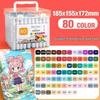 Double-Ended Marker Pen Set: Alcohol-Based Watercolor Pens for Children's Art and Graffiti
