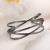 Punk Fashion Metal Cuff Bangles for Women Retro Personality  Exaggerated Hollow Out Geometric Bangles Party Jewelry Wholesale
